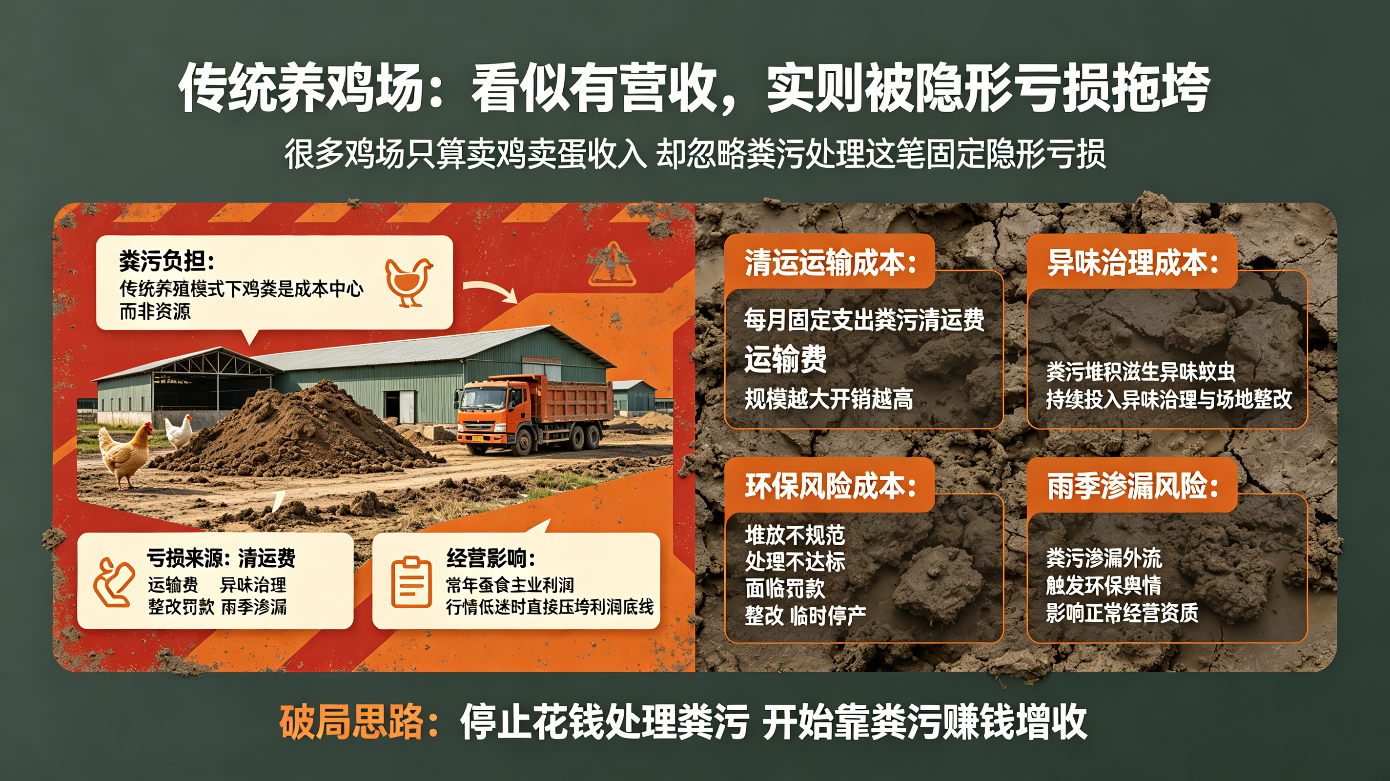 养殖主业利润透明化?粪污烘干资源化,打造鸡场第二稳定收益赛道