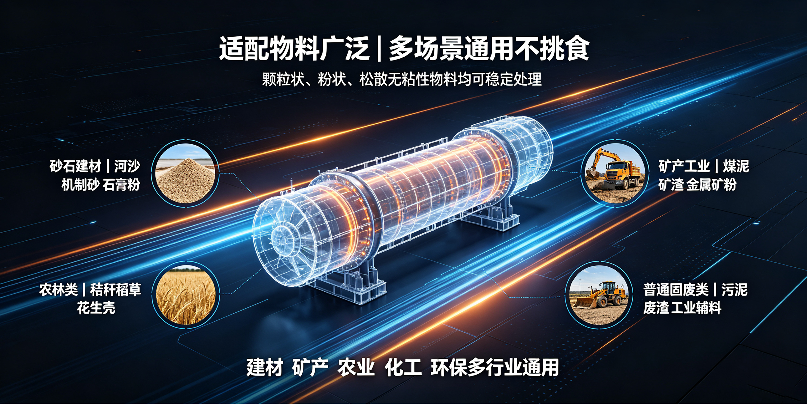 结构简单易操作！单筒烘干机基础构造、工作原理、适用优势完整解析