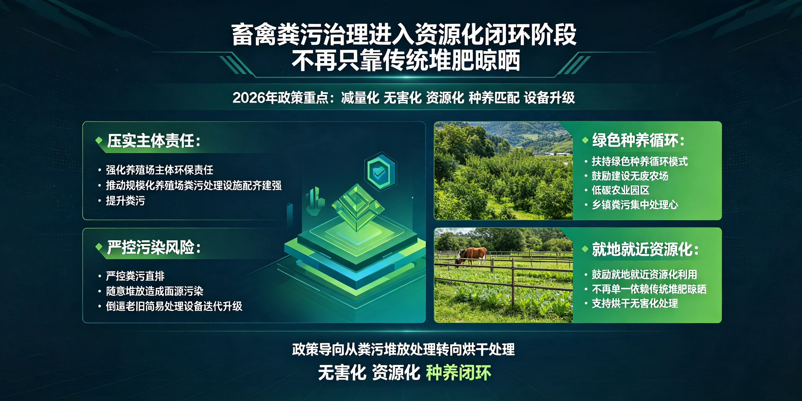 2026 畜禽粪污资源化新政落地！养殖设备升级补贴、奖补政策详解