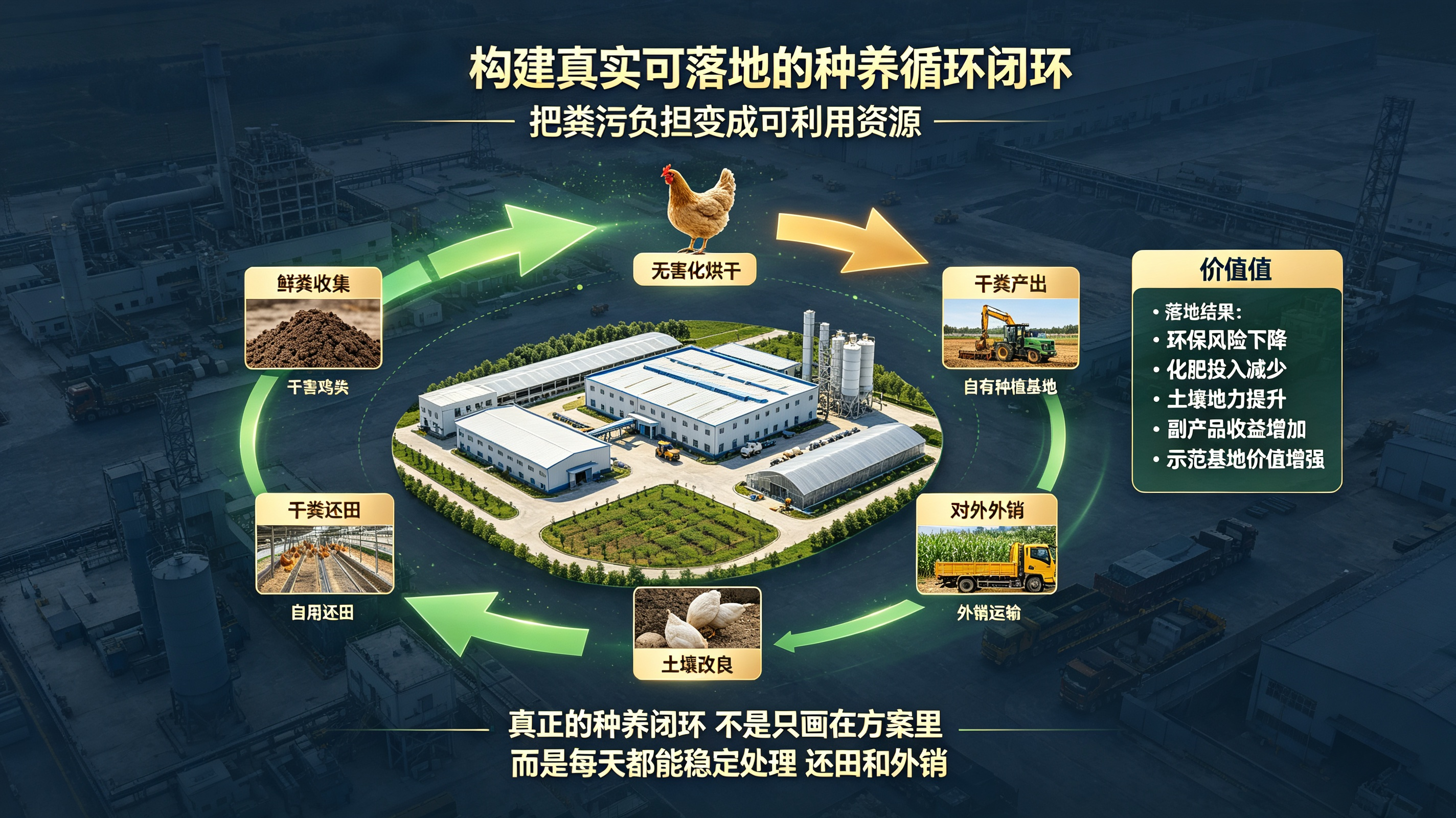 种养闭环怎么建？大型蛋鸡基地依靠烘干设备打通粪肥还田全链路