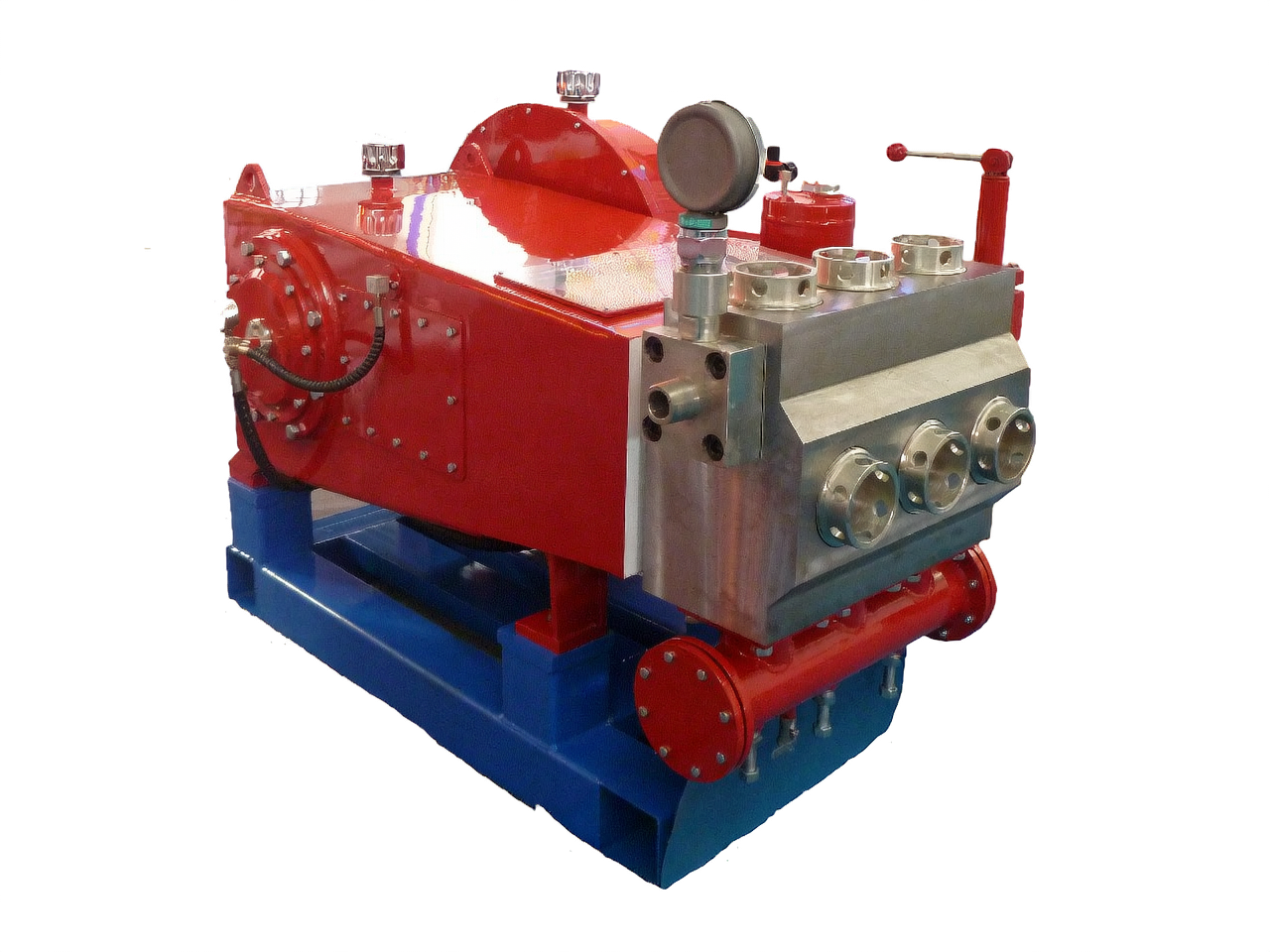 Three-cylinder plunger pump