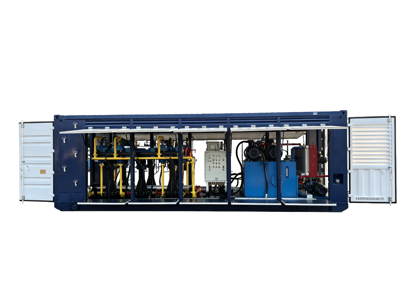 Gas-liquid booster skid