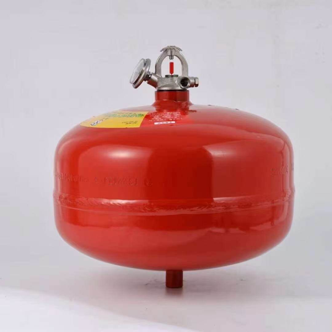 Hanging fire extinguisher in the transformer room