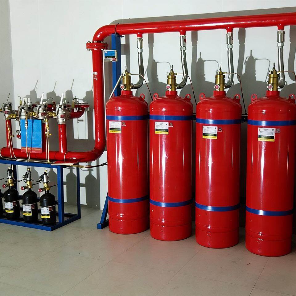 Fire suppression system for server rooms