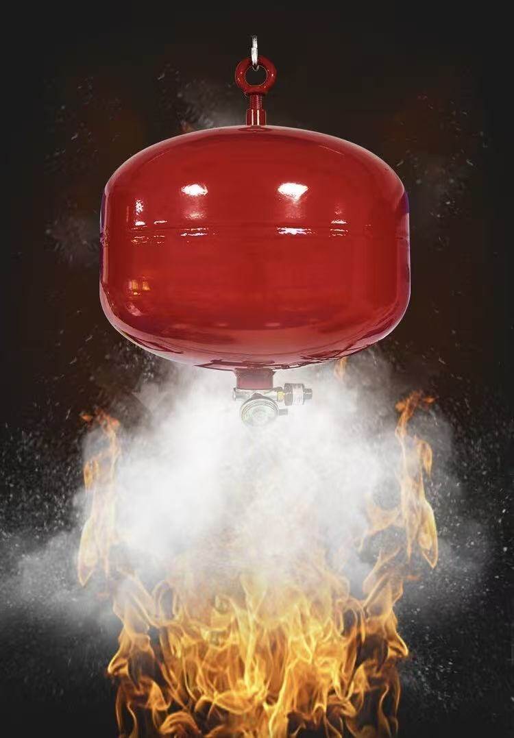 Hanging fire extinguisher tunnel