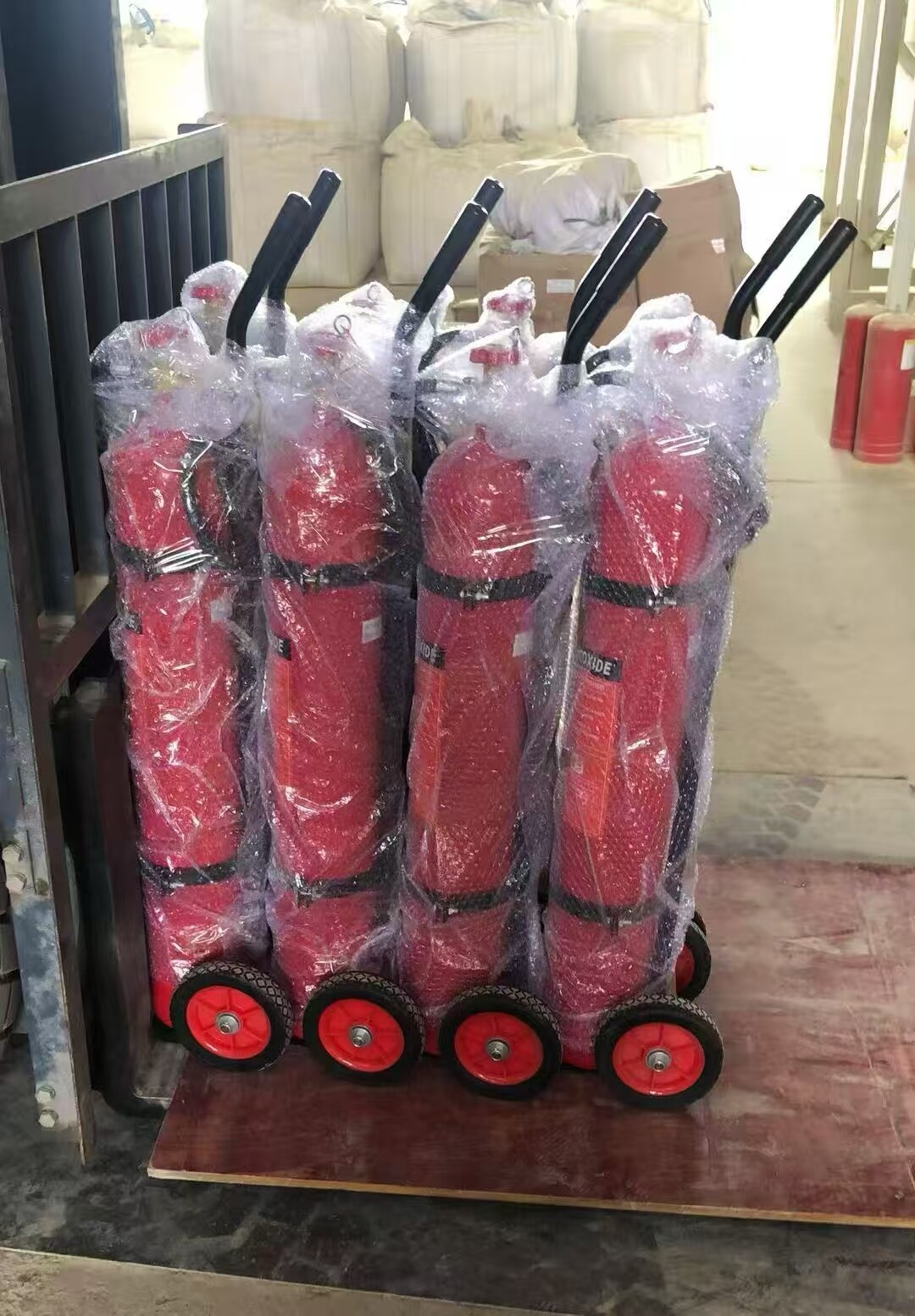 CO2 fire extinguisher for electrical room protection