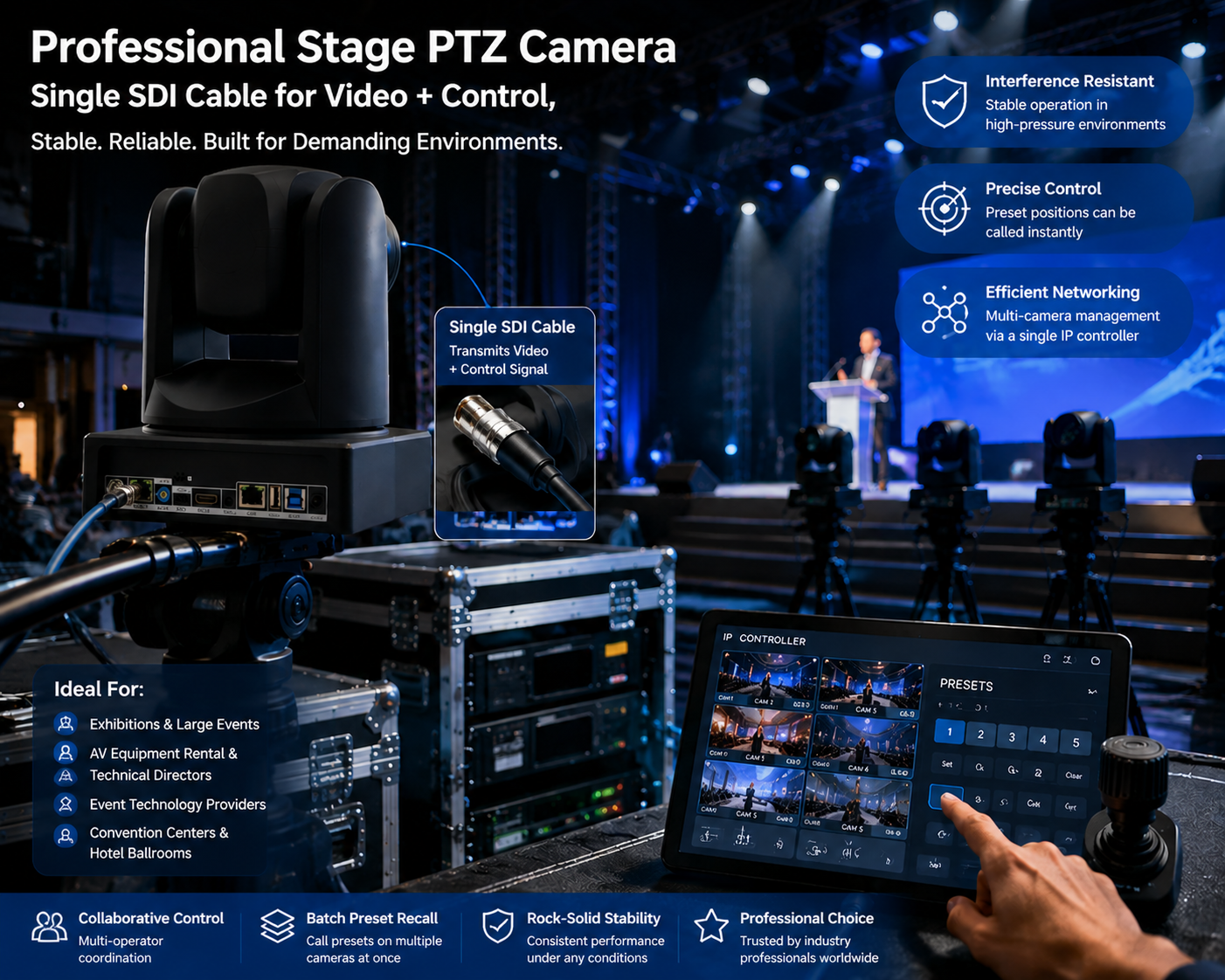 Professional Grade PTZ Camera