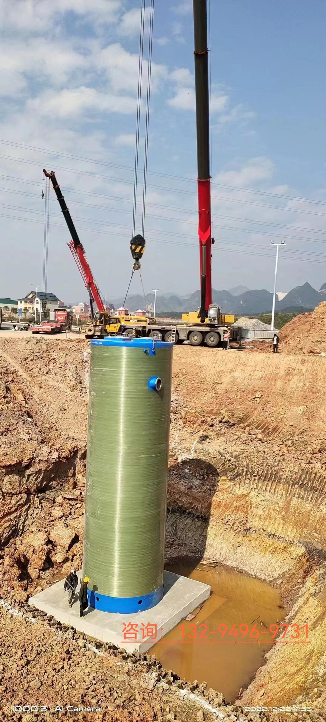 云南市政道路一体化泵站定制项目 - 一体化泵站工程施工现场实拍