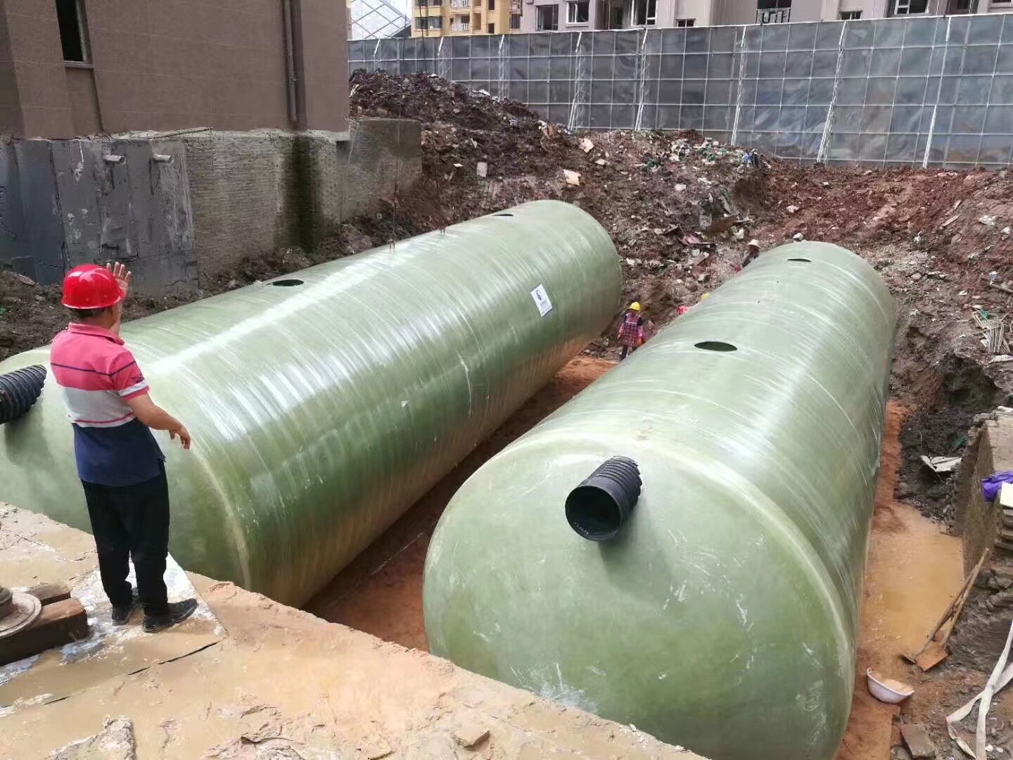 工地施工环保设备应用场景 - 临时排污、临时储水 - 云南京亨环保