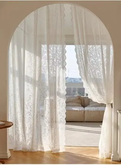 Elegant Lace Curtain Panel