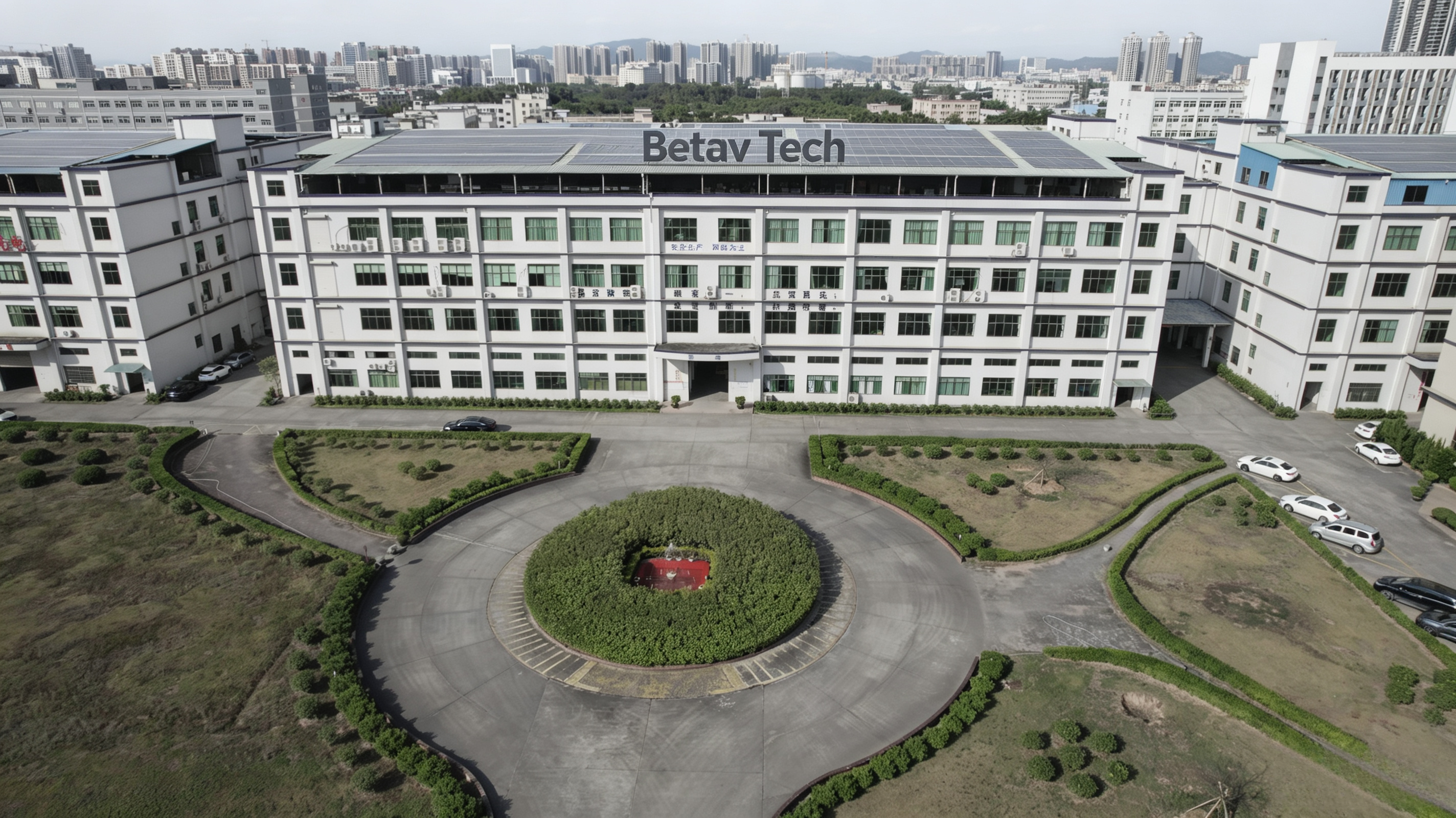 Betav Tech factory building aerial view