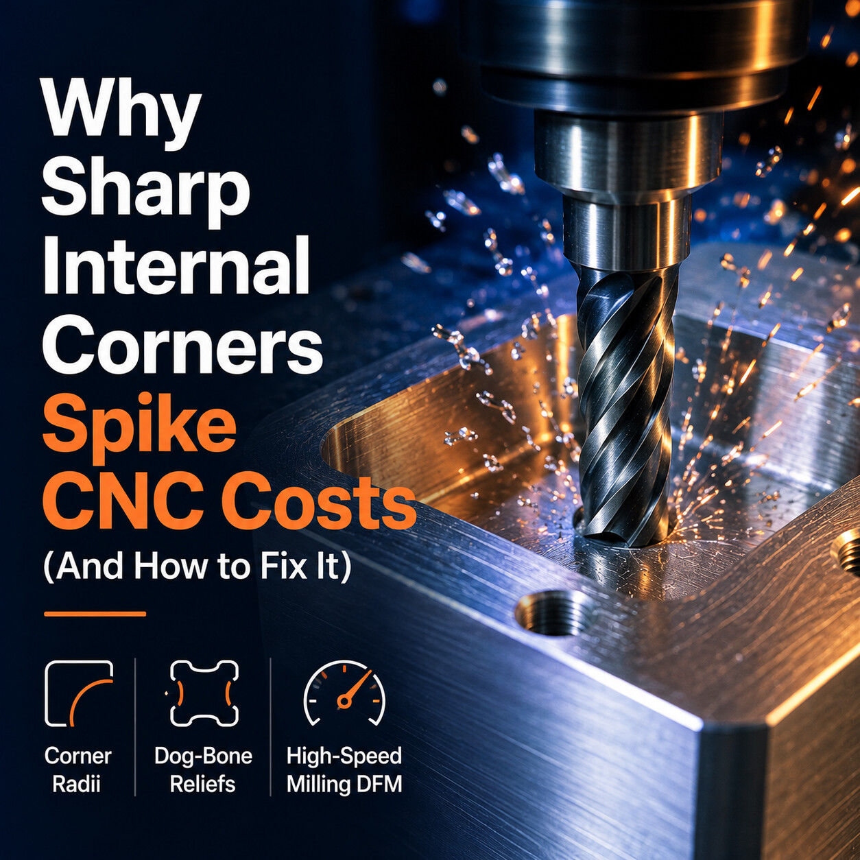 Guide 10: CNC Corner Radius vs. Sharp Internal Corners: What Designers Need to Know