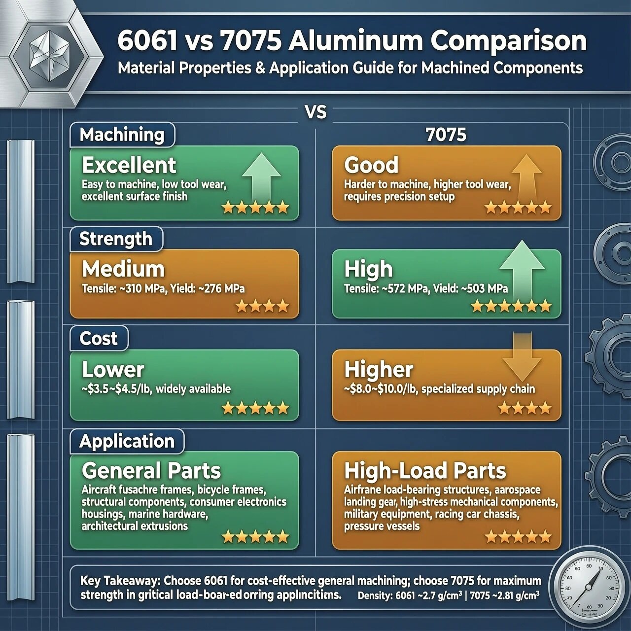 6061 Aluminum vs 7075 Aluminum