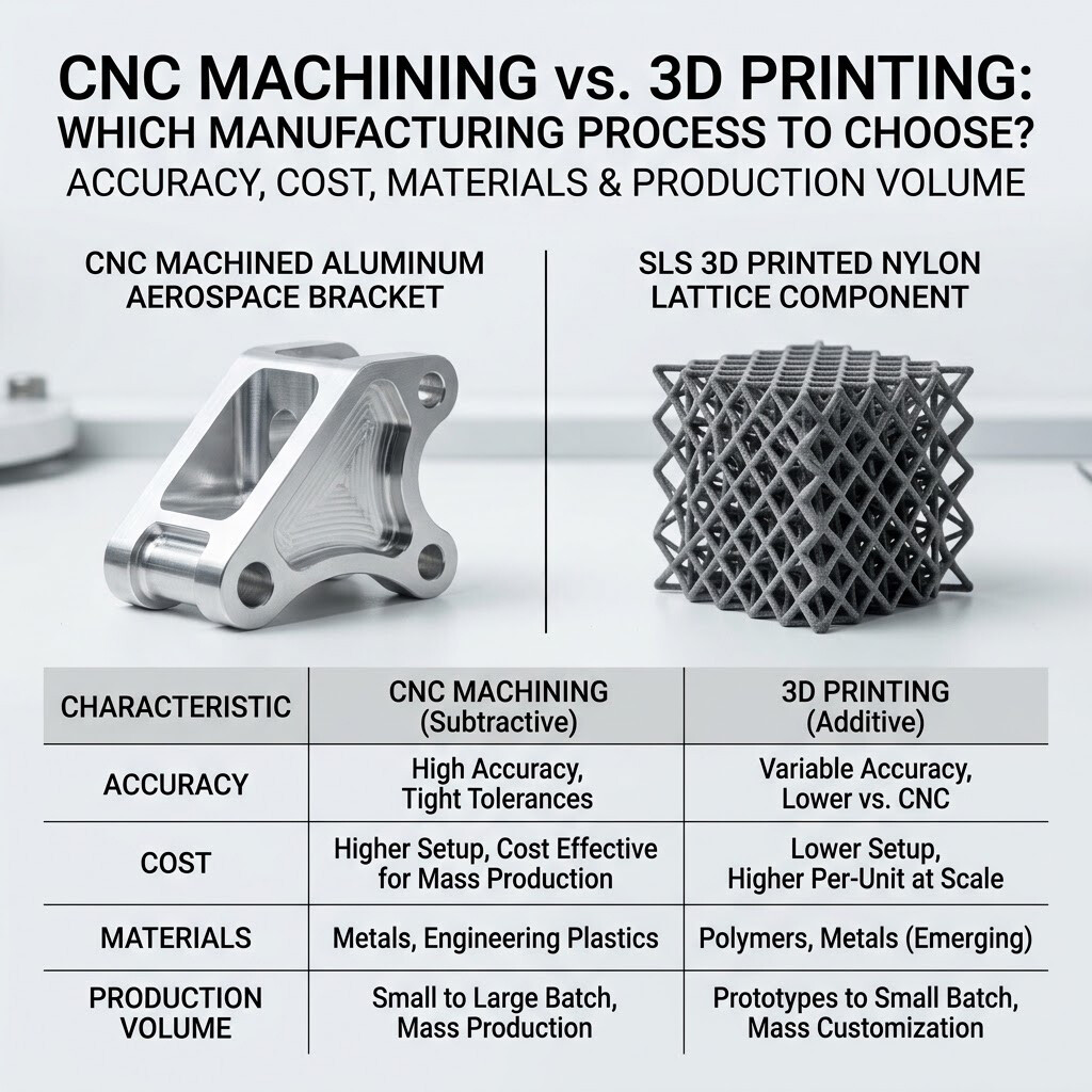 Guide 20: CNC Machining vs. 3D Printing: Which Manufacturing Process Should You Choose?