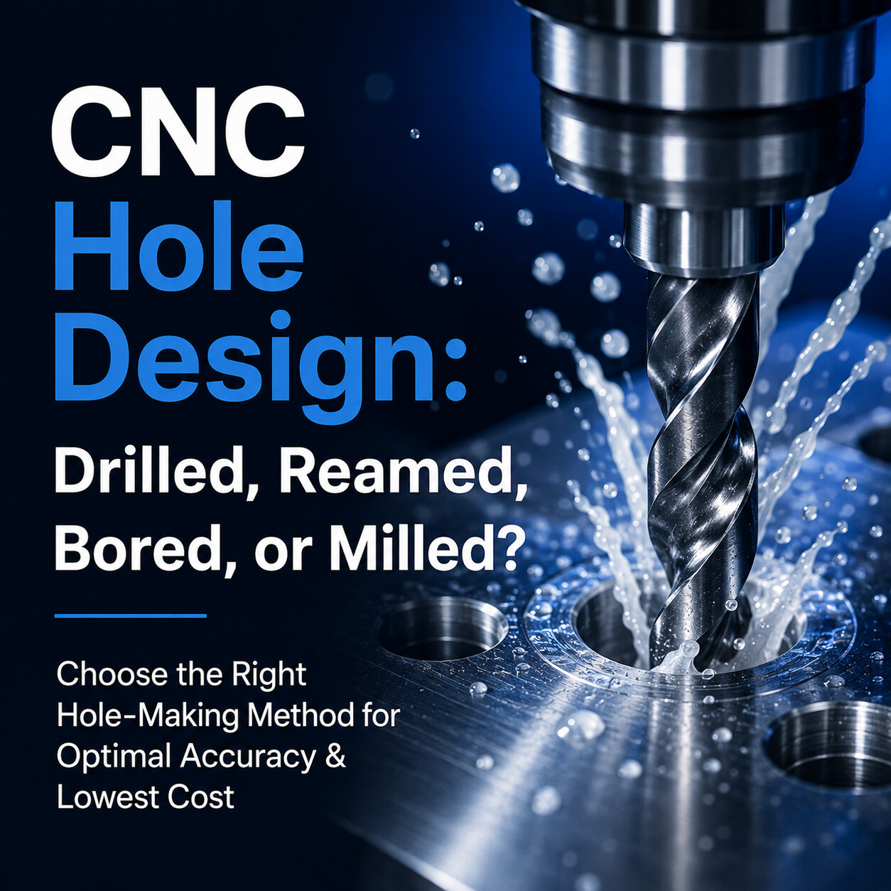 Guide 09: CNC Hole Design Guide: Drilled, Reamed, Bored, or Milled?