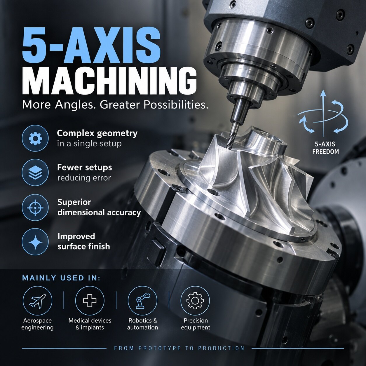 What Is 5-Axis Machining? Benefits, Applications, and Advanced Manufacturing