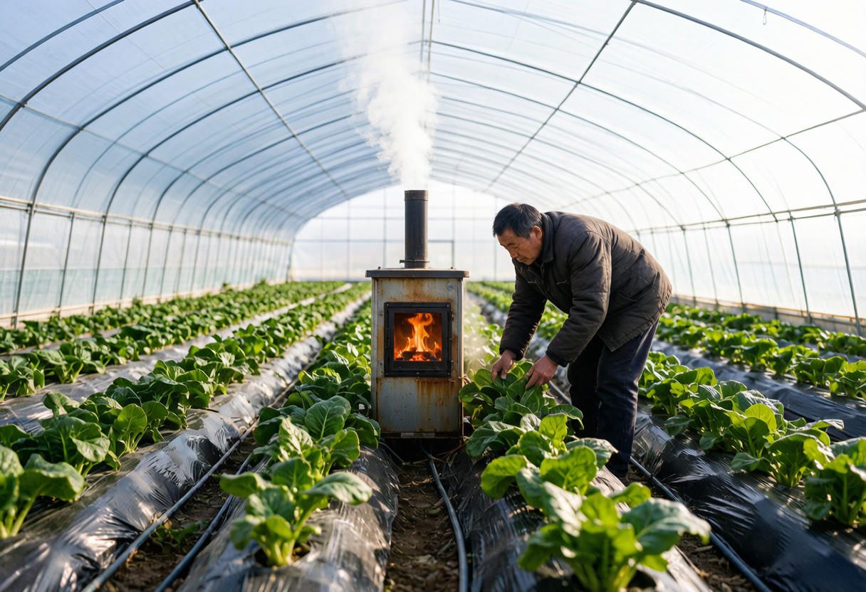 All-in-One Wind Heater for Greenhouse Winter Heating and Drying
