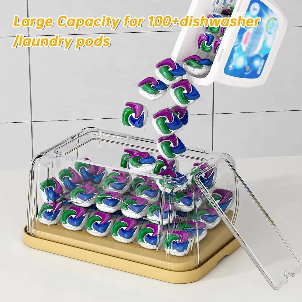 The Clearview Dual Chambe-Where laundry pods and bag rolls live in plain sight view 4