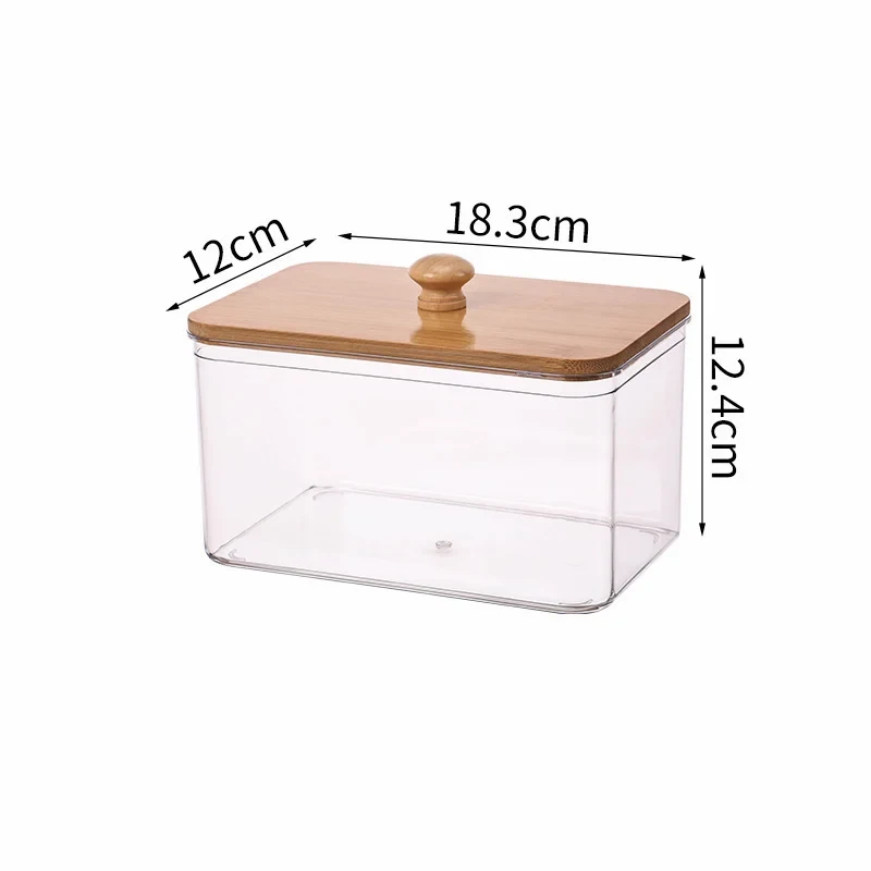 Clear Laundry Room Organizer Containers with Bamboo Lids — Large Capacity Storage Jars for Pods, Scent Booster Beads & Dryer Sheets, Includes Scoop view 7