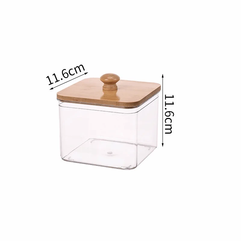 Clear Laundry Room Organizer Containers with Bamboo Lids — Large Capacity Storage Jars for Pods, Scent Booster Beads & Dryer Sheets, Includes Scoop view 8