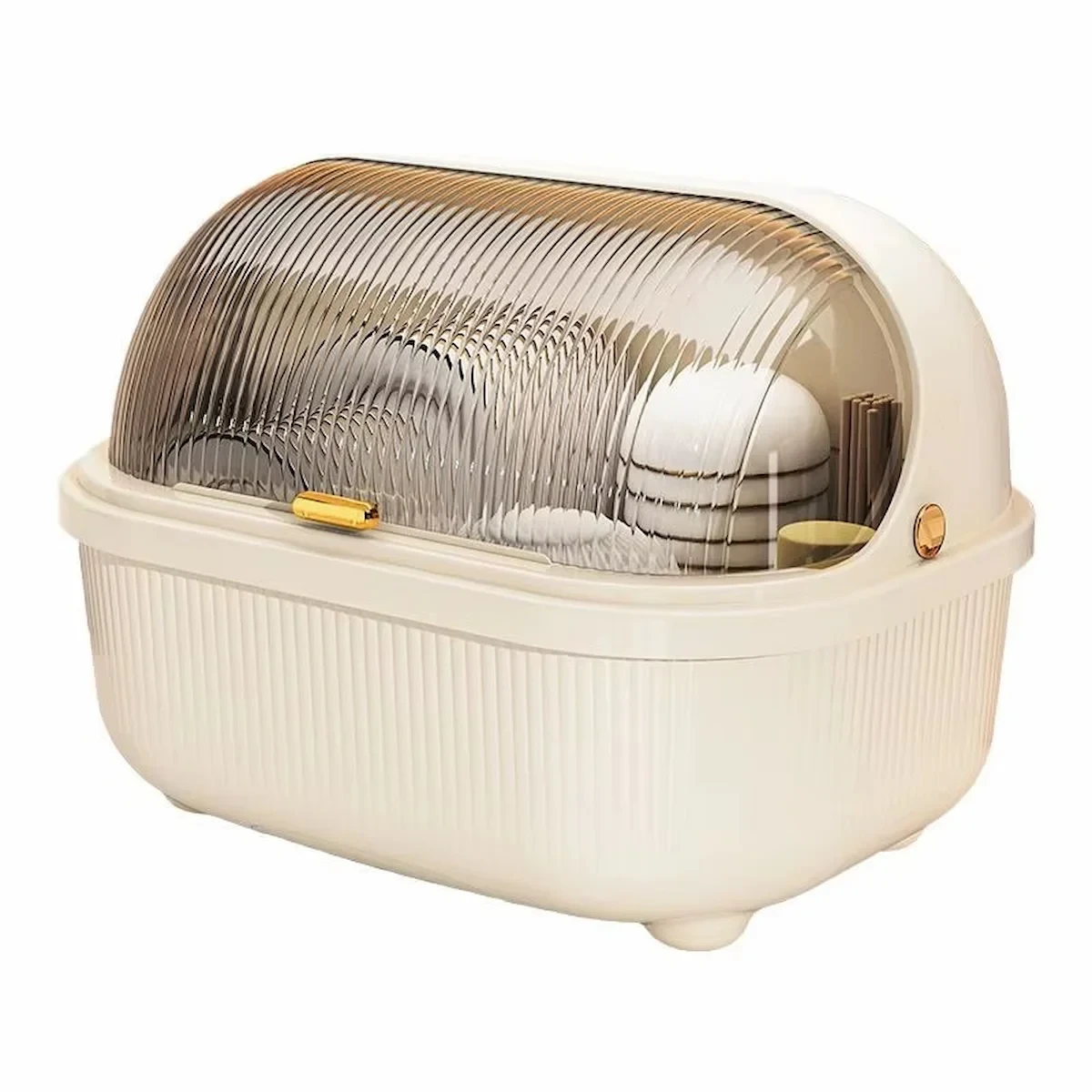 Multi-Functional Kitchen Dish Drying Rack with Dust-Proof Cover