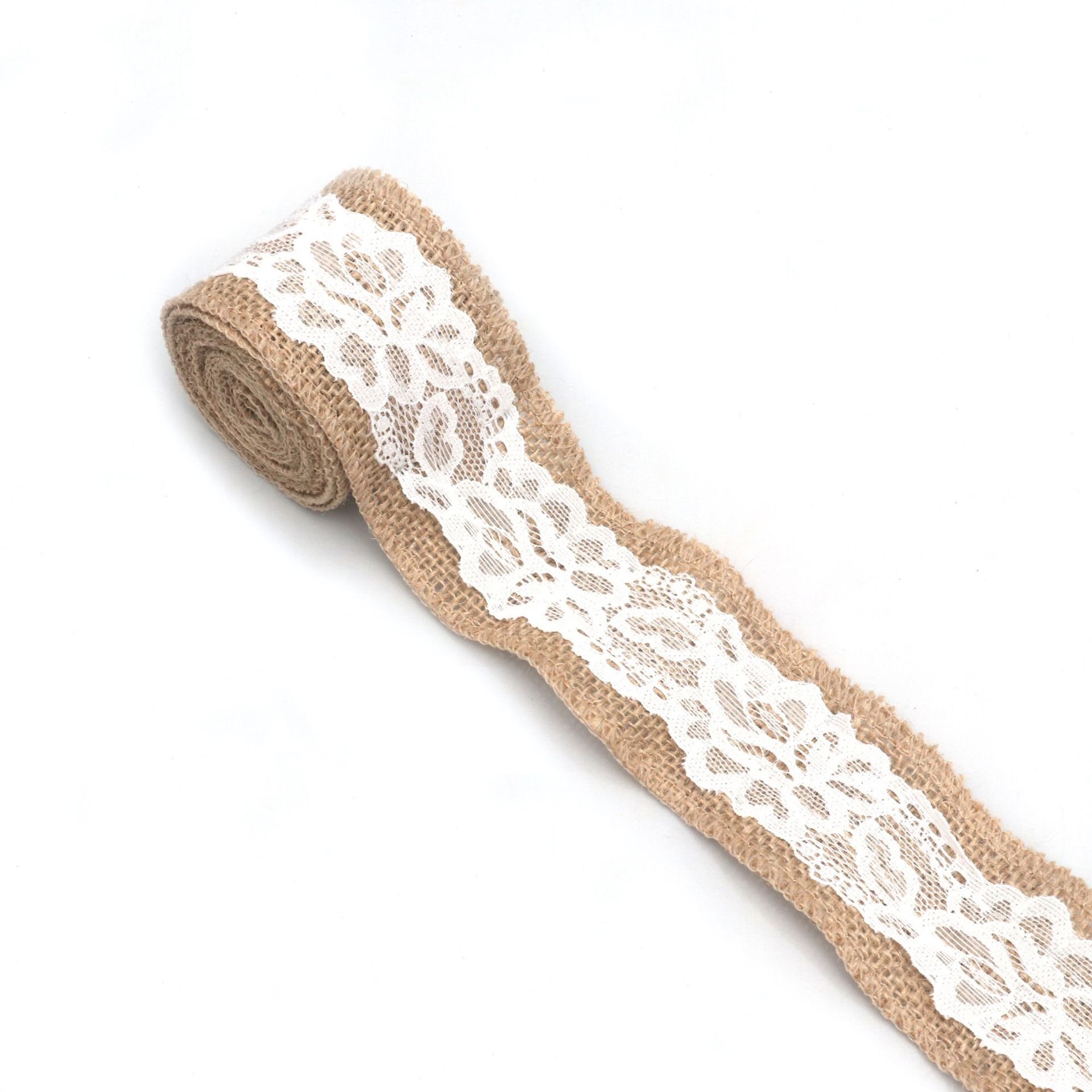 Flower-patterned cotton lace trim view 7