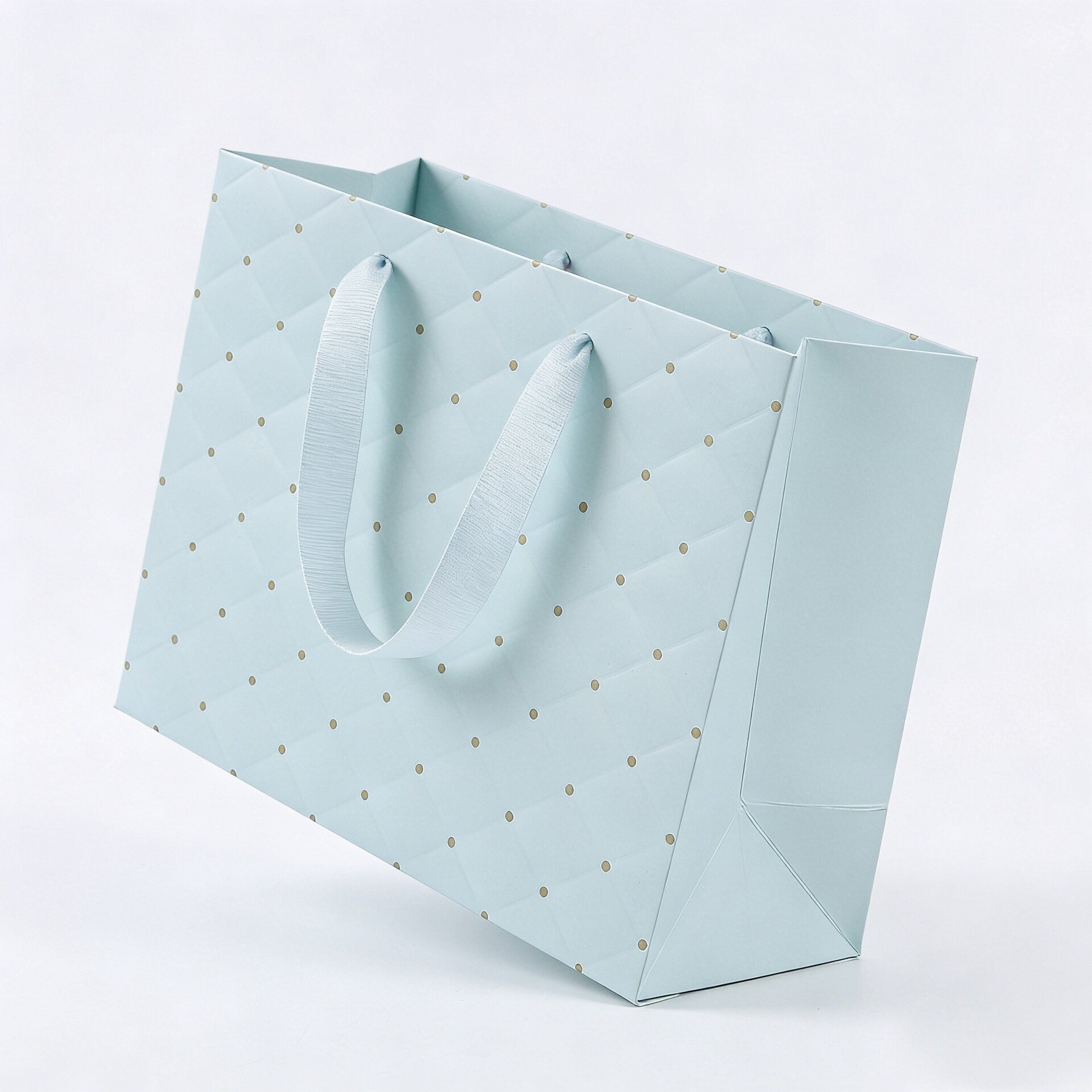 Checkered pattern craft gift tote bag view 3