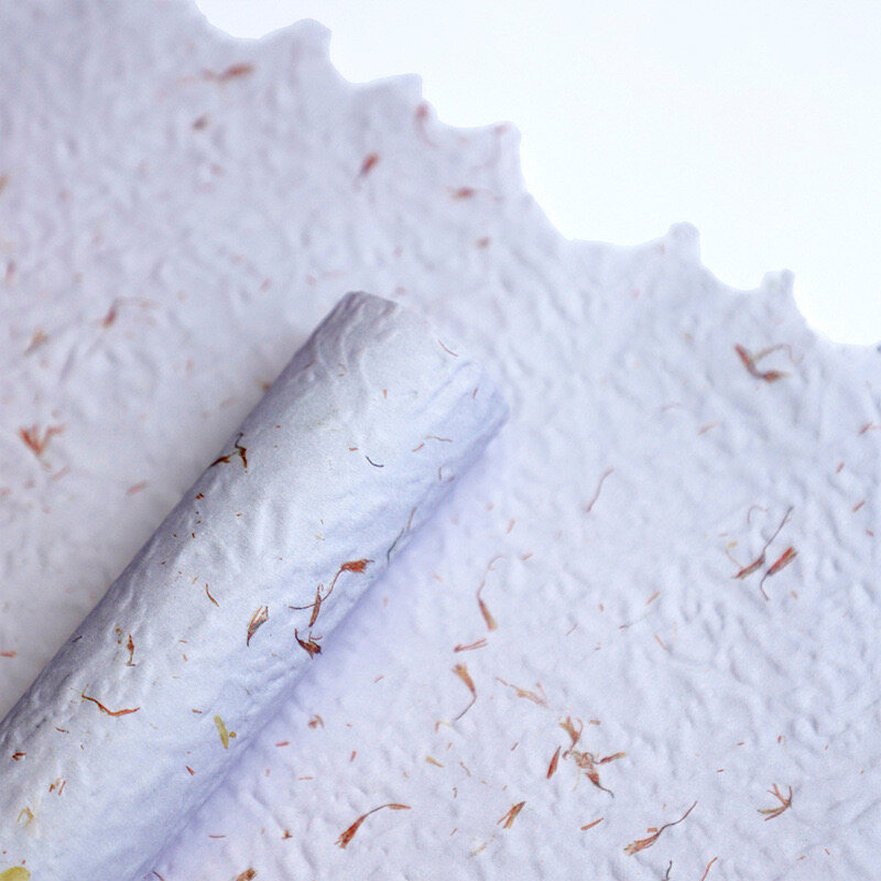 Hand-sliced flower petal paper-thin paper view 6