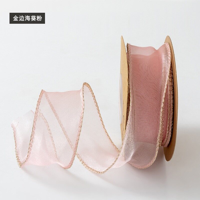 Lustrous edge illusion lace ribbon view 6
