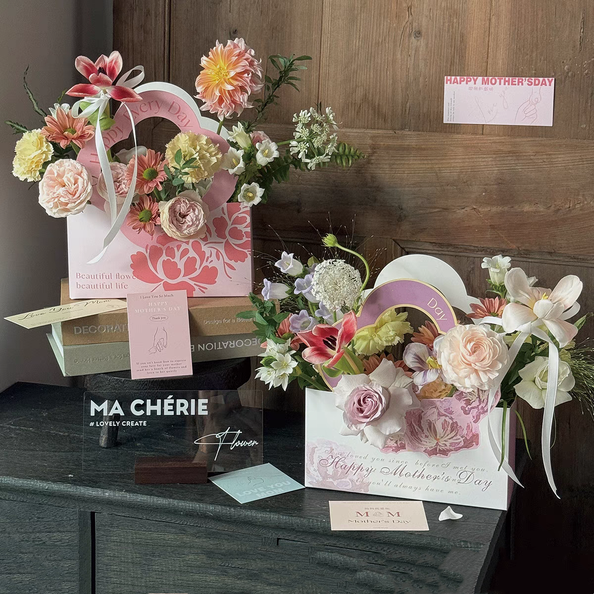 Floral Cloud Flower Arrangement Handbag