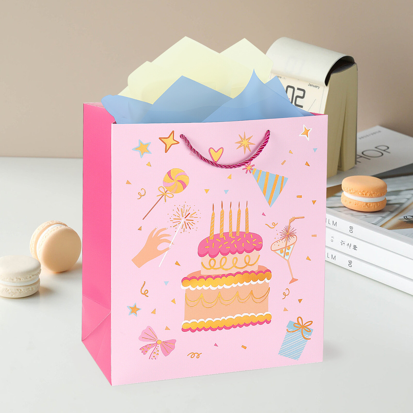 Bronzing birthday gift bag