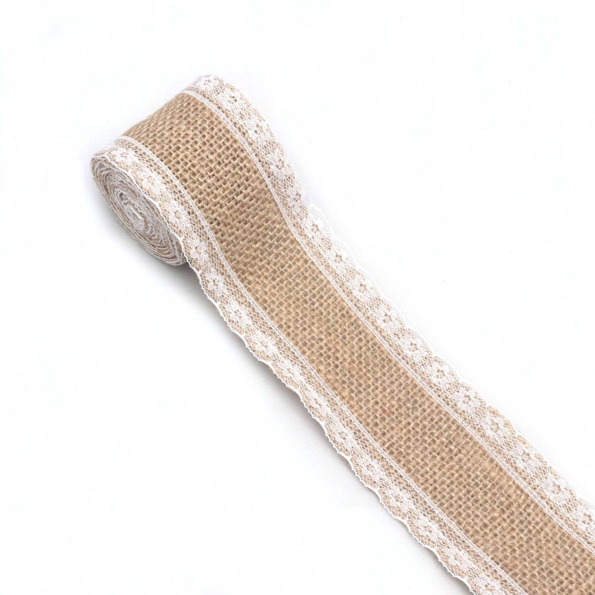 Flower-patterned cotton lace trim view 9