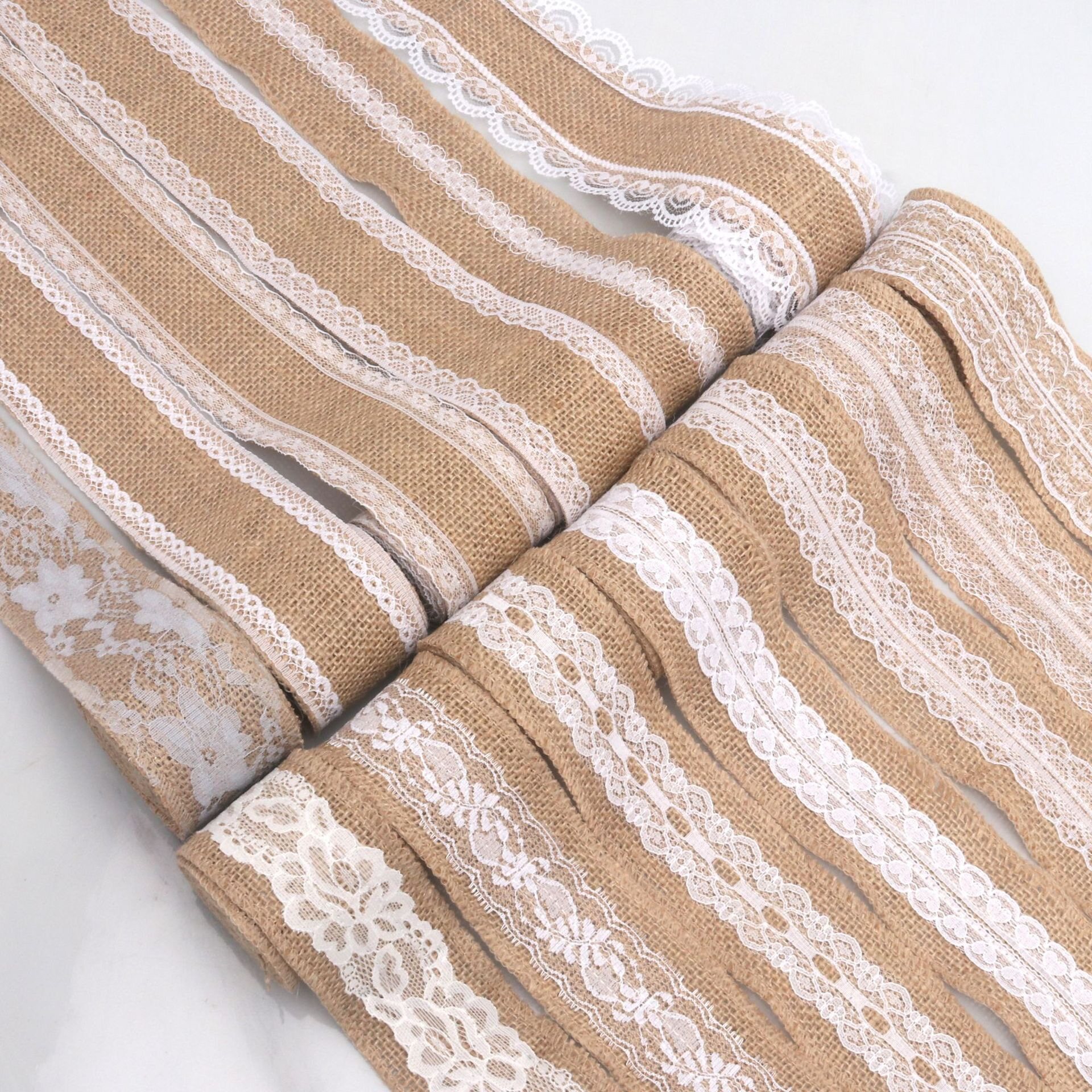 Flower-patterned cotton lace trim