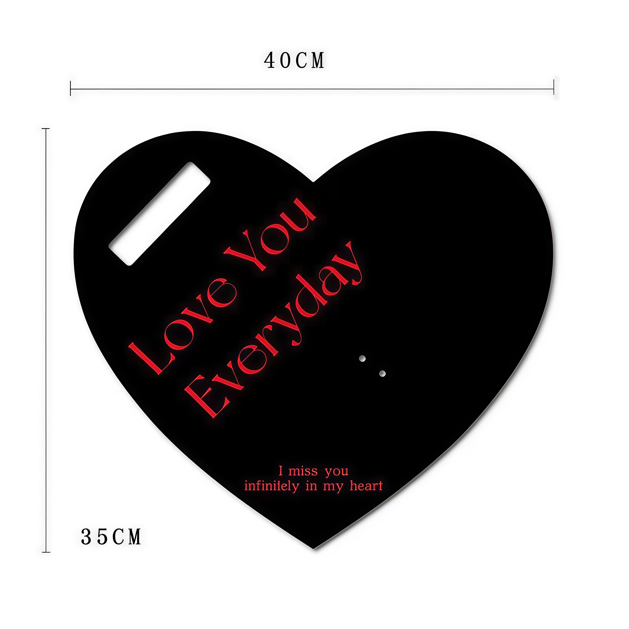 Heart-shaped flower card view 2