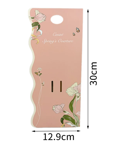 Retro floral illustration flower arrangement tote card view 5