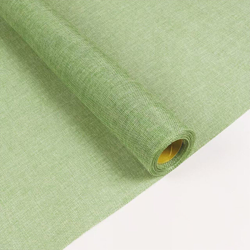 Retro linen roll-shaped floral art fabric view 14