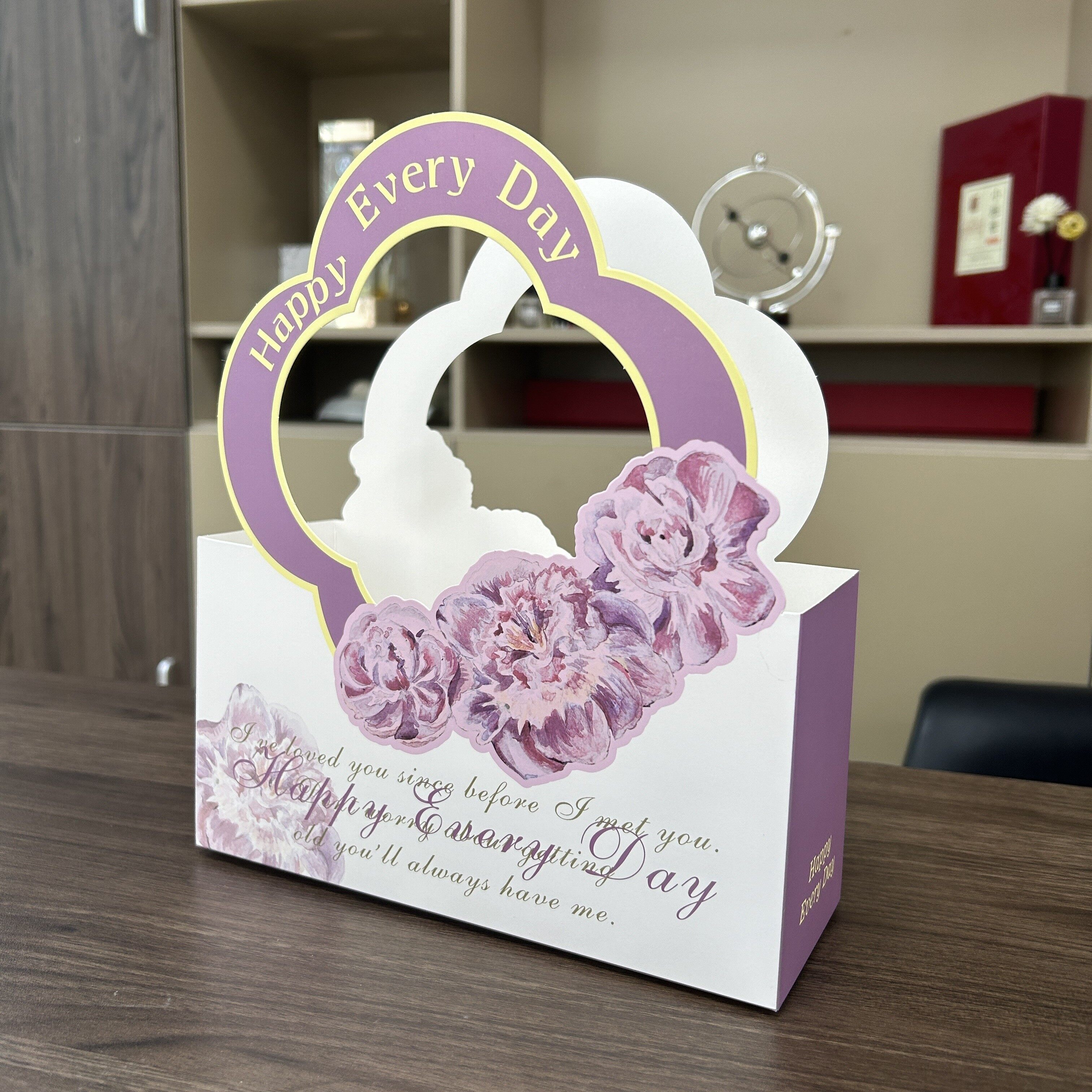 Floral Cloud Flower Arrangement Handbag view 3