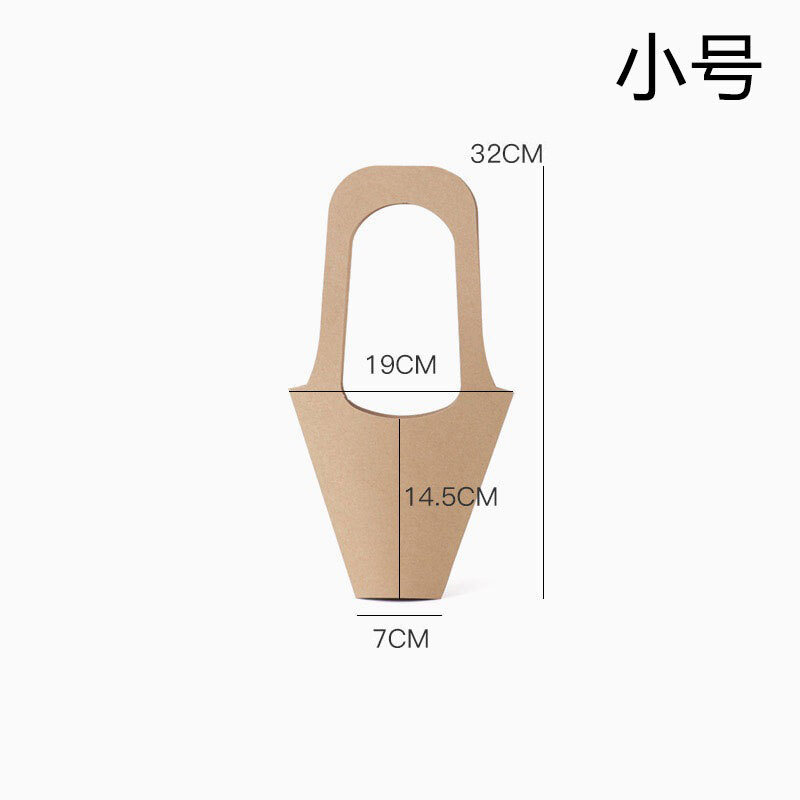 Kraft paper flower box view 2