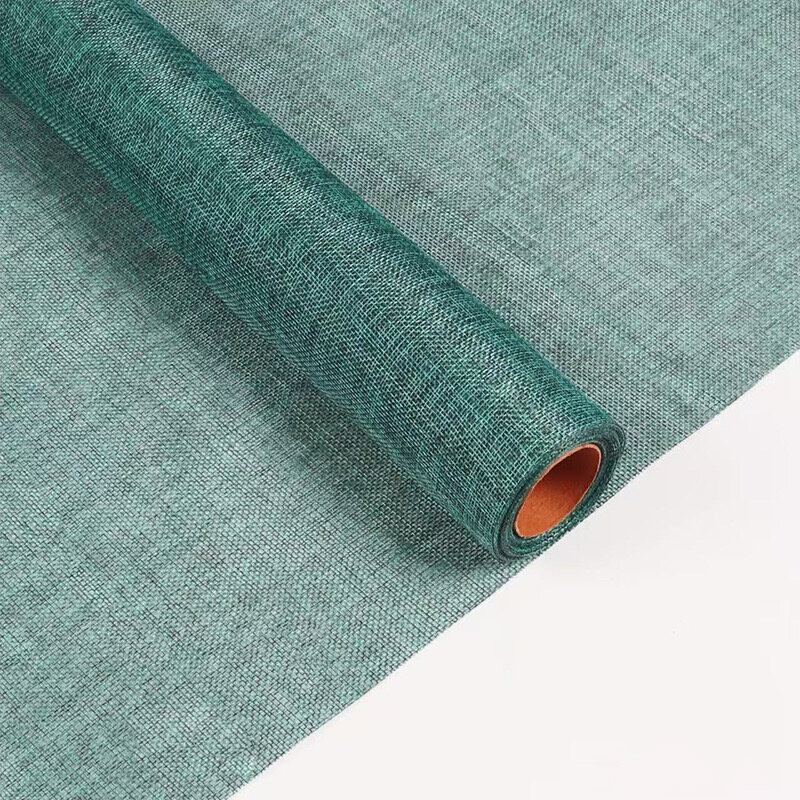 Retro linen roll-shaped floral art fabric view 15