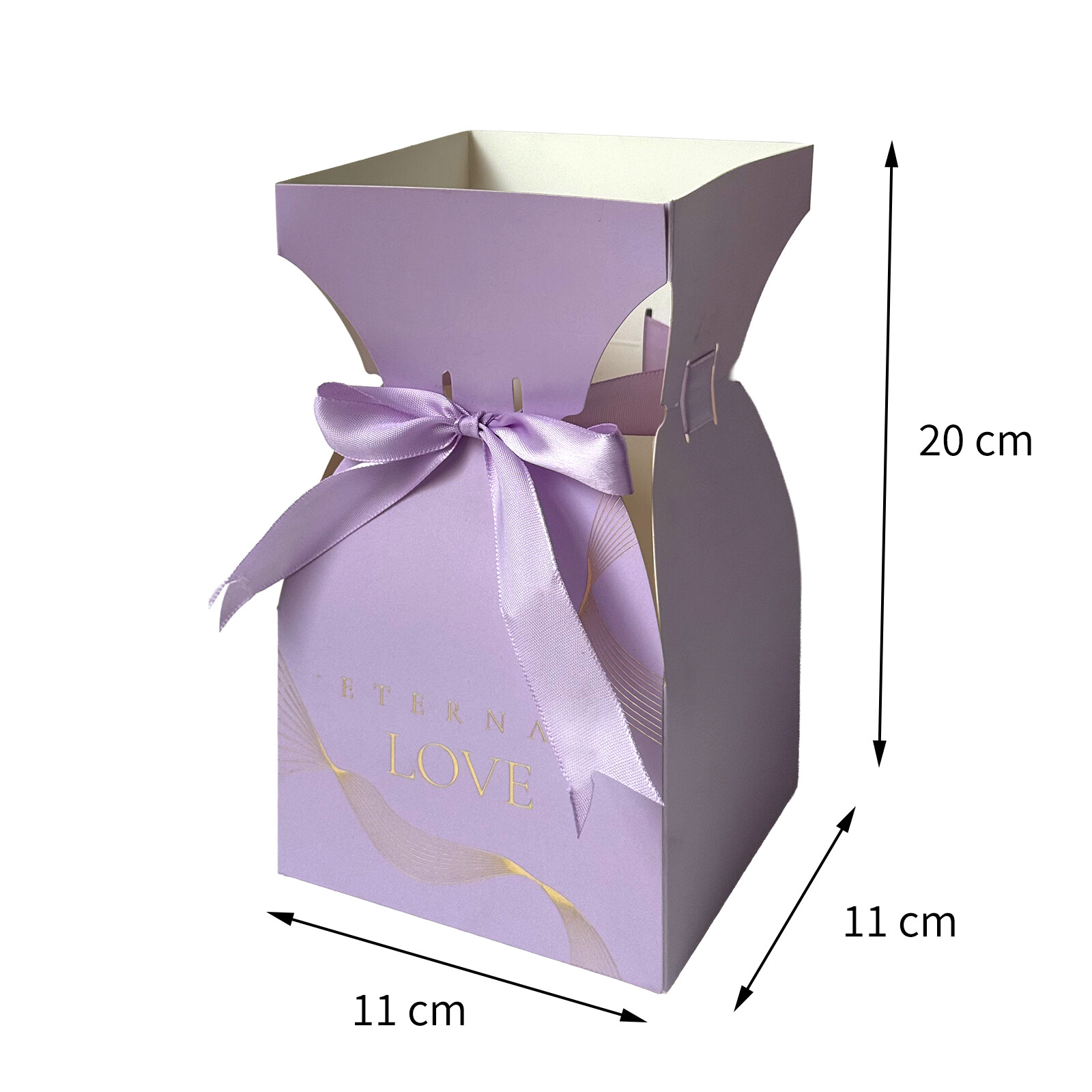 Floral packaging box view 5