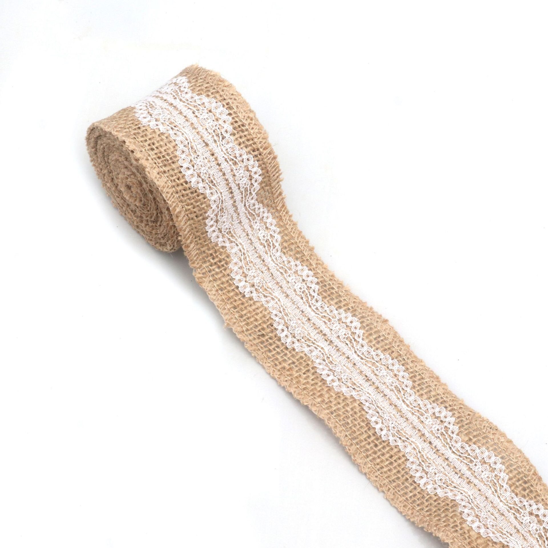 Flower-patterned cotton lace trim view 6