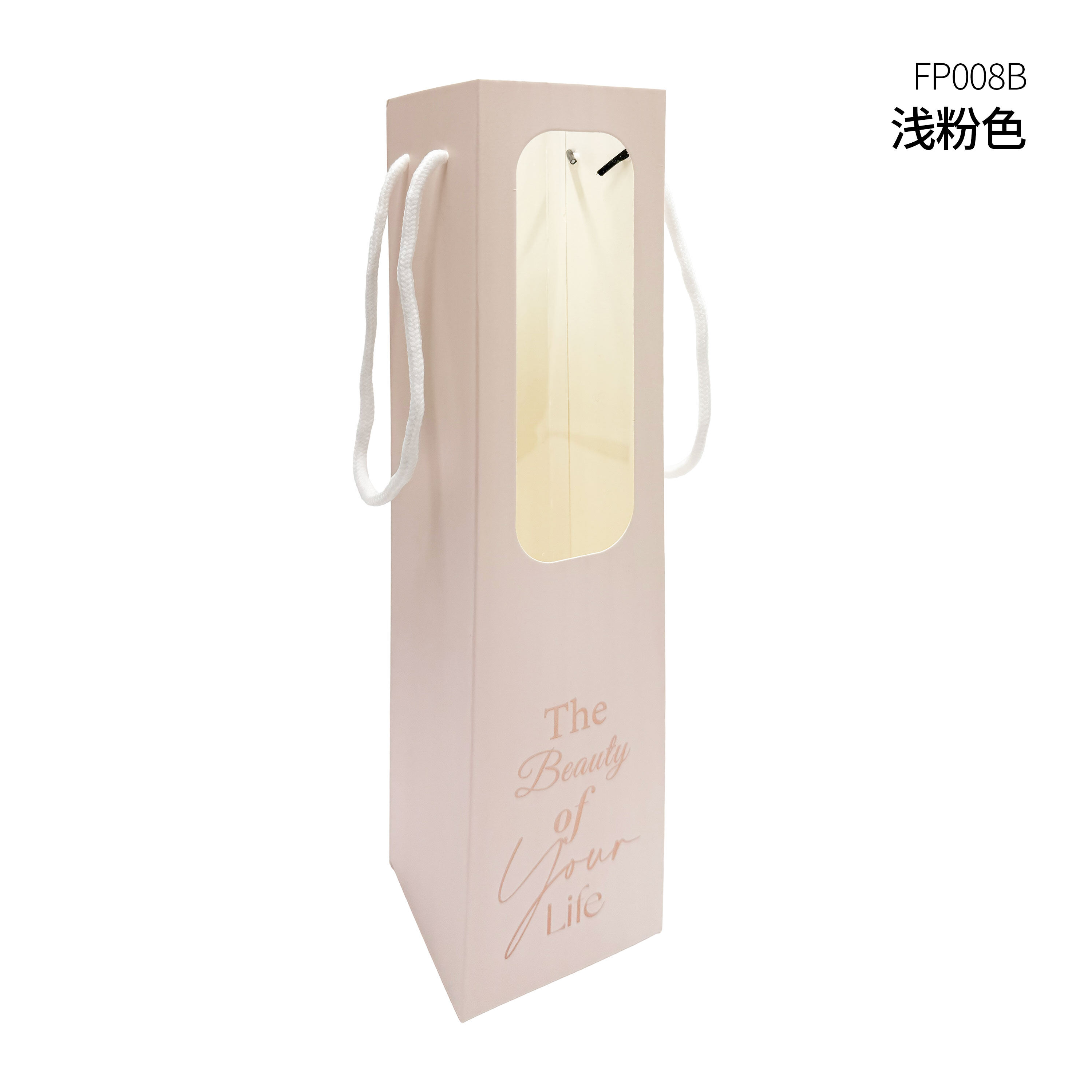 Floral Gift Bag with Display Window view 2