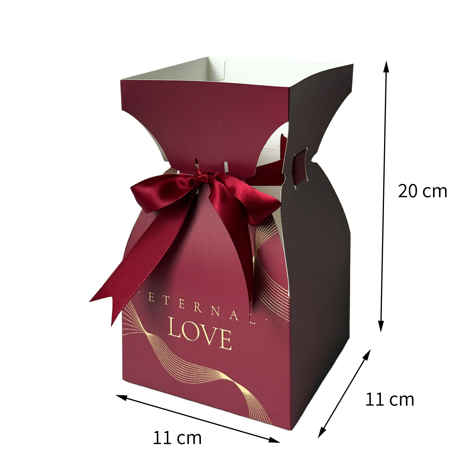 Floral packaging box view 4