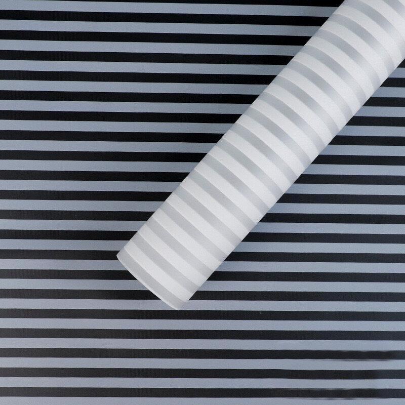 Korean-style horizontal striped floral wrapping paper view 5