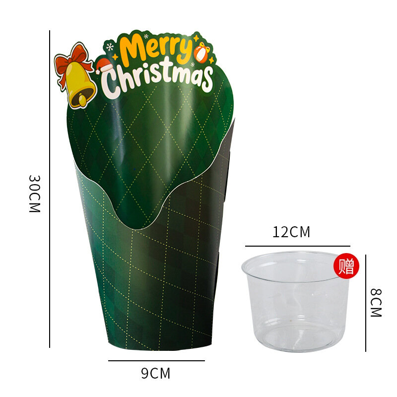 Flower packaging hug bucket view 16