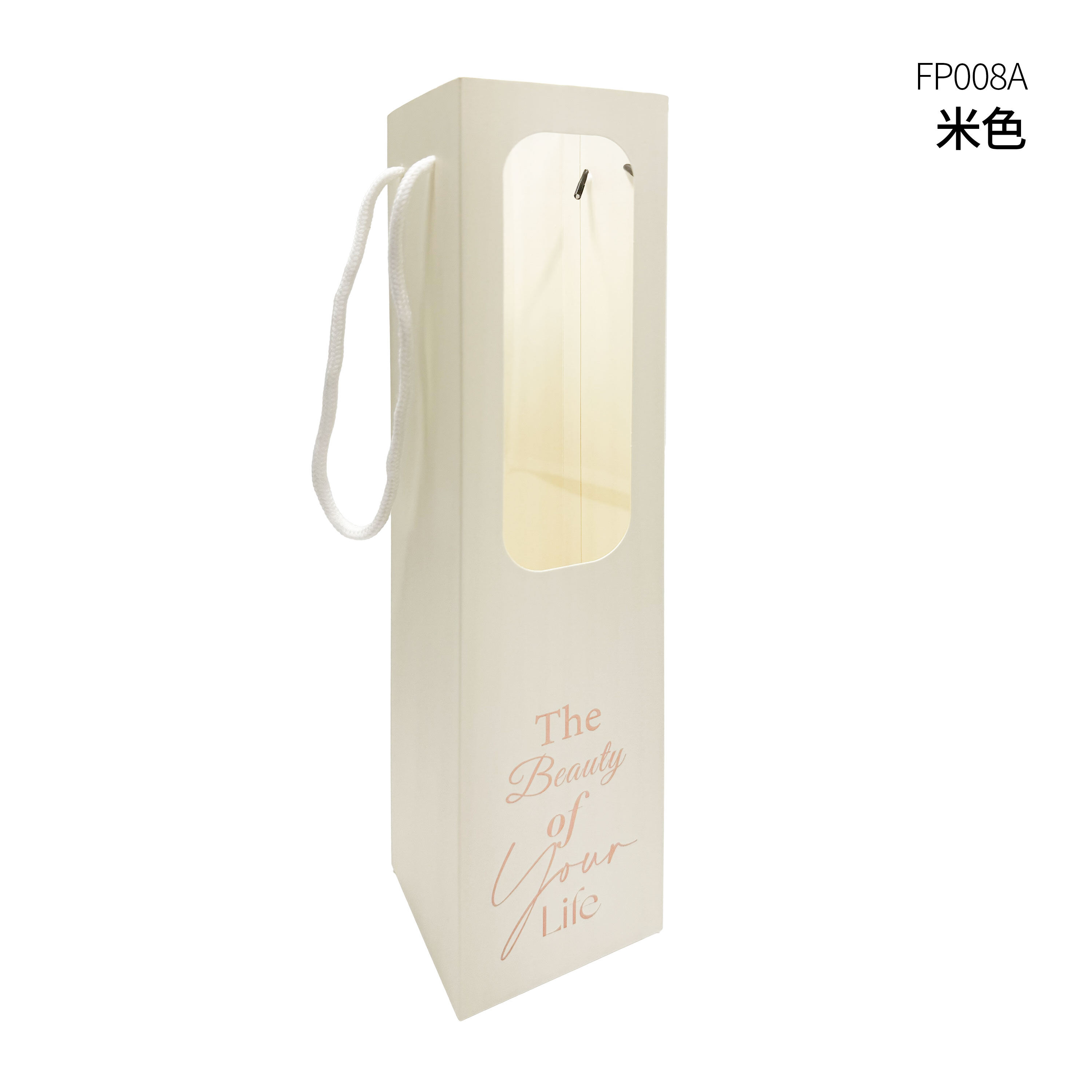 Floral Gift Bag with Display Window