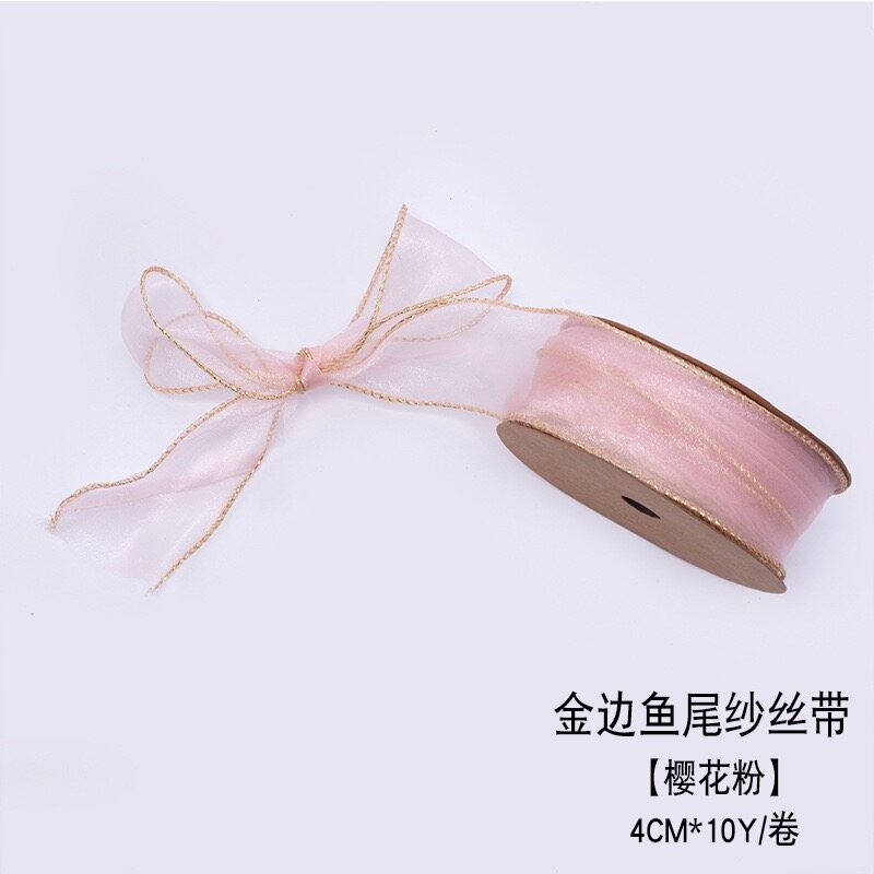 Lustrous edge illusion lace ribbon view 4
