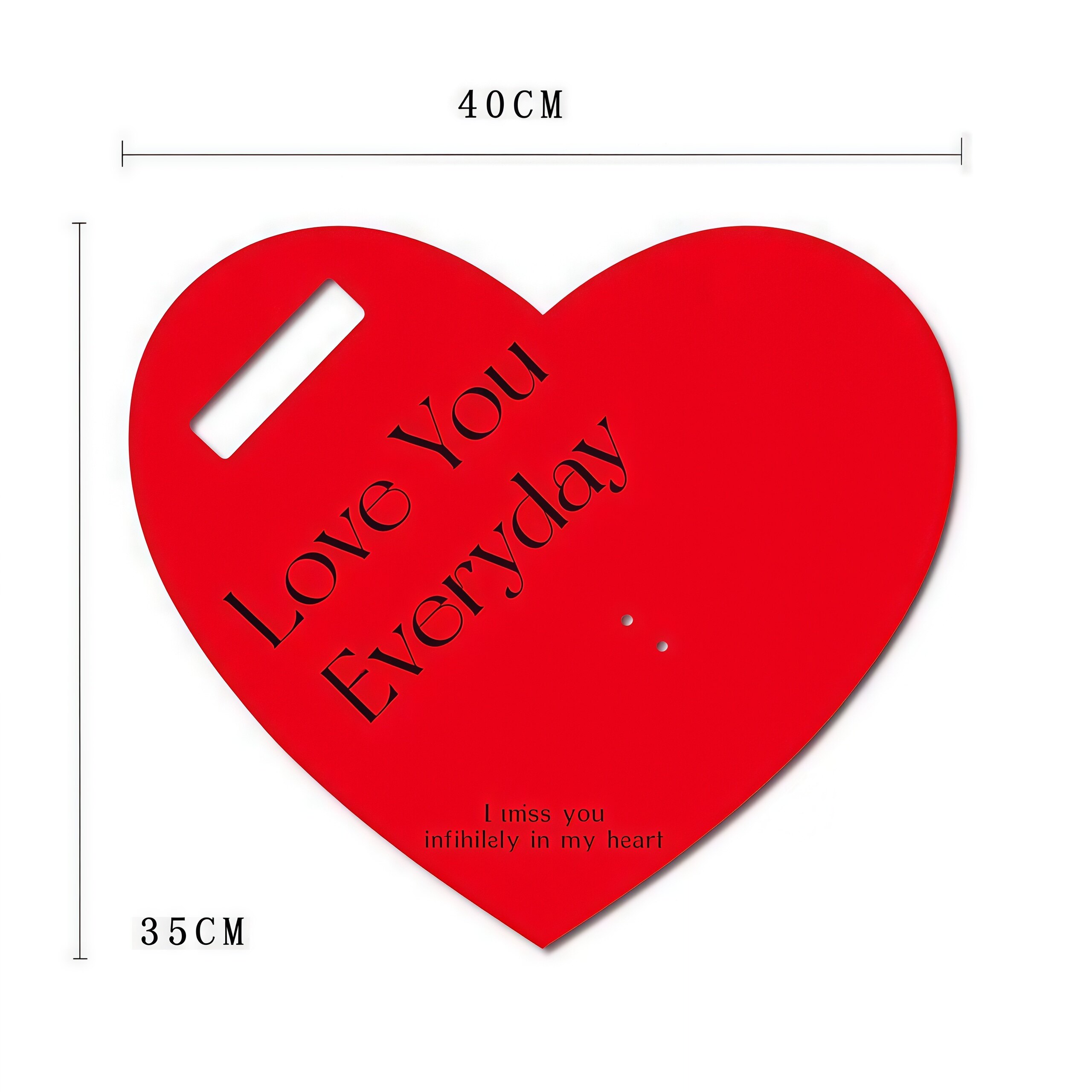 Heart-shaped flower card view 3
