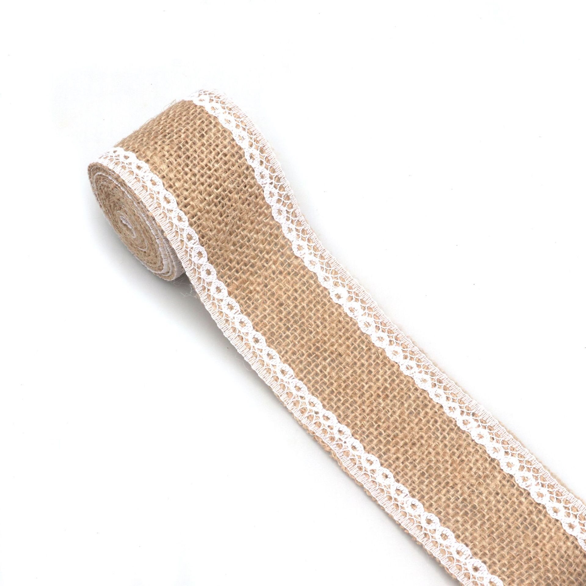 Flower-patterned cotton lace trim view 13
