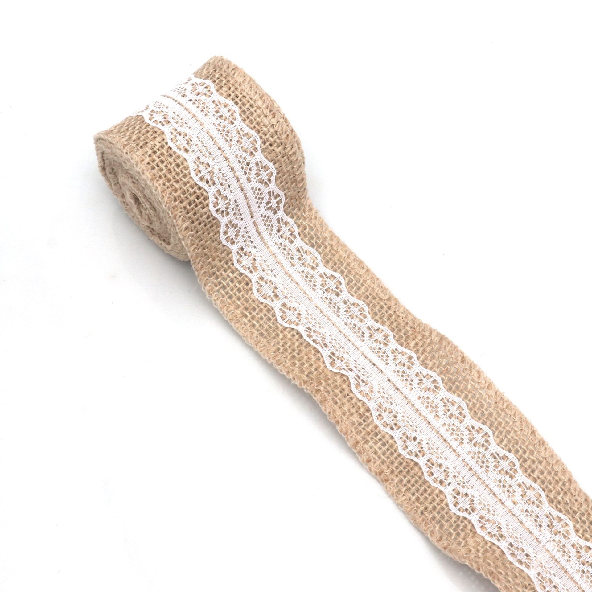 Flower-patterned cotton lace trim view 11